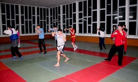 Шымкенсткие бойцы ушу готовятся к турниру «Я — воин дракона» 