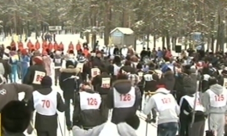 Массовый лыжный забег состоялся в Акмолинской области