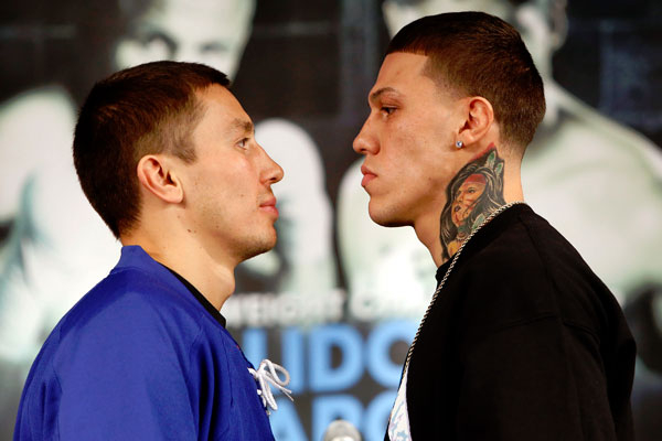 Головкин и Росадо на дуэли взглядов