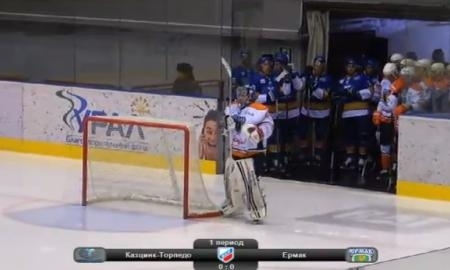 Видео матча ВХЛ «Казцинк-Торпедо» — «Ермак» 3:2
