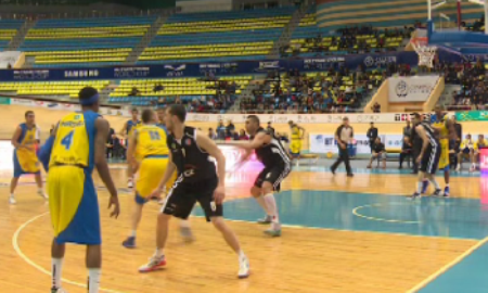 Видеосюжет с матча ВТБ «Астана» — «Туров» 81:61