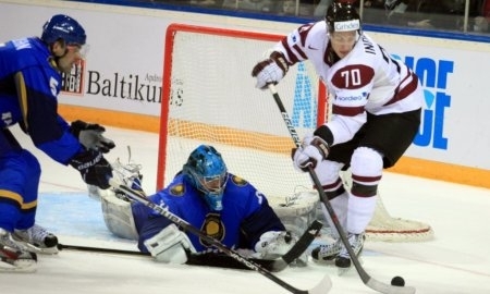 <strong>Казахстан проиграл Латвии в отборе на Олимпиаду в Сочи</strong>