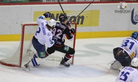 Фоторепортаж с матча КХЛ «Трактор» — «Барыс» 3:5