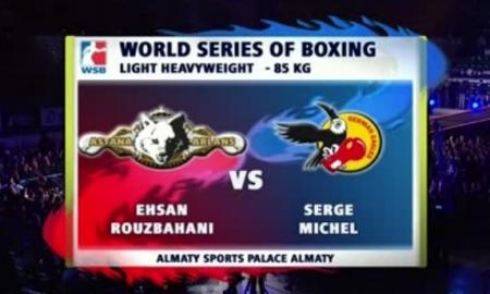 Видео боя матчевой встречи WSB Эхсан Рузбахани — Серж Мишель