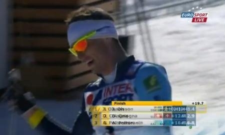 Видео финиша гонки масс-старта на Чемпионате Мира