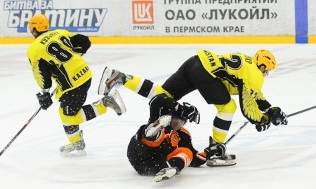 Видеообзор матча плей-офф ВХЛ «Молот-Прикамье» — «Сарыарка» 2:4
