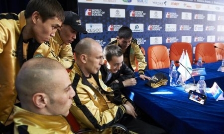 Фоторепортаж с церемонии взвешивания встречи WSB «Astana Arlans» — «Argentina Condors»