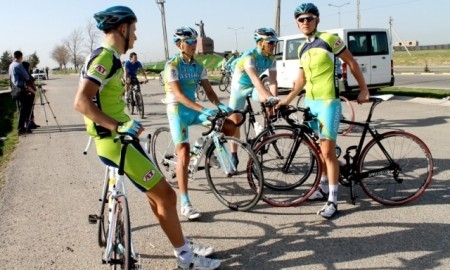 Фоторепортаж с зимнего чемпионата Казахстана по велогонкам