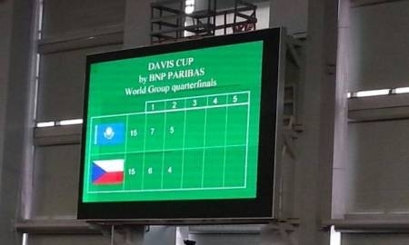 Фоторепортаж со второго игрового дня Кубка Дэвиса Казахстан — Чехия