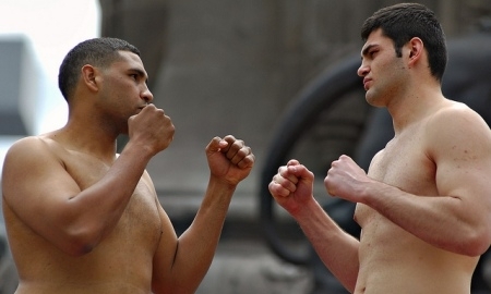 Фоторепортаж с церемонии взвешивания встречи WSB «Mexico Guerreros» — «Аstana Arlans»