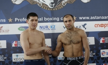 Фоторепортаж с церемонии взвешивания встречи WSB «Аstana Arlans» — «Mexico Guerreros»