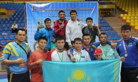 Казахстанские палуаны завоевали медали на международном турнире среди инвалидов по слуху 