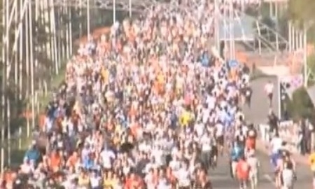 В Алматы состоялся марафон в поддержку Бостона