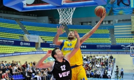 Фоторепортаж с матча 1/8 финала Единой лиги ВТБ «Астана» — «ВЭФ» 89:76