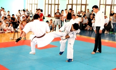Открытое областное первенство по киокушинкай карате-до имени Масутацу Ояма в Шымкенте