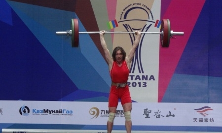 Галина Мамотова — пятая на чемпионате Азии по тяжелой атлетике