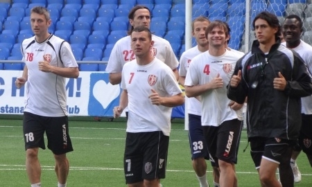 Фоторепортаж с тренировки «Скендербеу» перед матчем с «Шахтером»