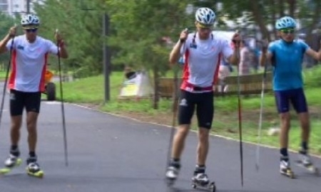 В столице прошел открытый кубок Астаны по лыжероллерам