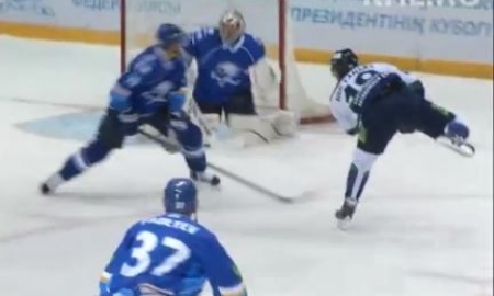 Видеообзор финального матча «Кубка Президента РК» «Барыс» — «Югра» 4:3 