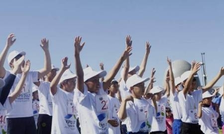 В Астане более 1000 человек приняли участие в физзарядке