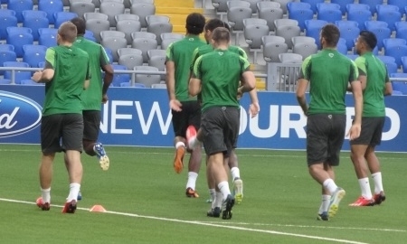 Фоторепортаж с открытой тренировки «Селтика»