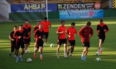 Фоторепортаж с открытой тренировки «Актобе» перед матчем с «Динамо»