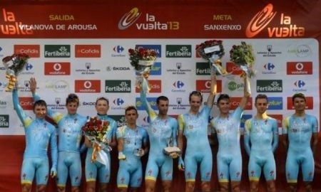 <strong>«Астана» выиграла командную «разделку» «Вуэльты»</strong>
