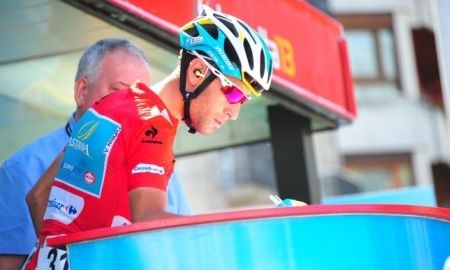 Фото с выступления Винченцо Нибали на третьем этапе «Вуэльты»