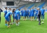 Фоторепортаж с предматчевой тренировки молодежной сборной Казахстана перед игрой с Арменией
