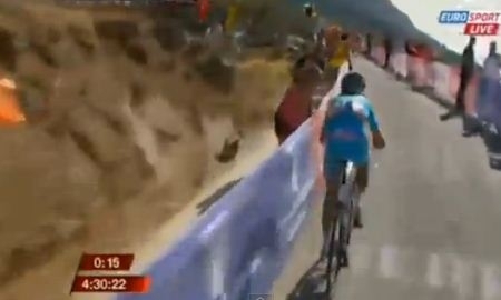 Видео финиша десятого этапа «Вуэльты»