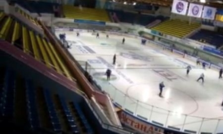 Ковальчук и Юдин перед матчем в Астане