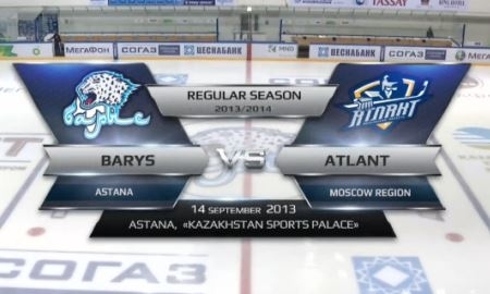 Видеообзор матча КХЛ «Барыс» — «Атлант» 5:4