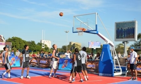 Фоторепортаж с чемпионата РК по уличному баскетболу в Актау