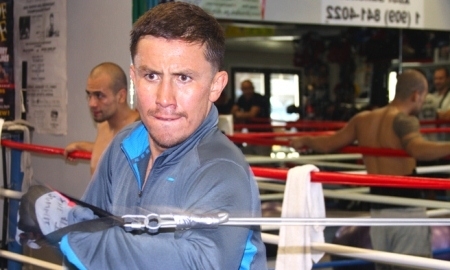 Фоторепортаж с тренировки Геннадия Головкина