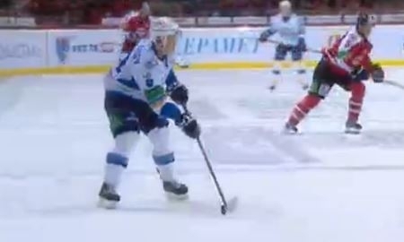 Видео шайб в матче КХЛ «Донбасс» — «Барыс» 2:4
