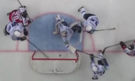 Разъяснения Департамента судейства по спорному моменту в матче КХЛ «Донбасс» — «Барыс» 2:4