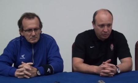 Видео послематчевой пресс-конференции игр чемпионата РК «Иртыш» — «Алматы» 4:1, 4:2