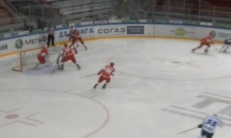 Видеообзор матча КХЛ «Спартак» — «Барыс» 3:4