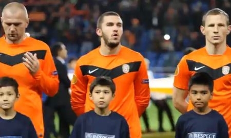 «Шахтер» — «Маккаби»: приветствие команд