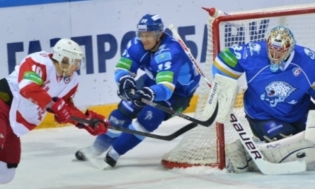 Фоторепортаж с матча КХЛ «Барыс» — «Витязь» 3:2 Б