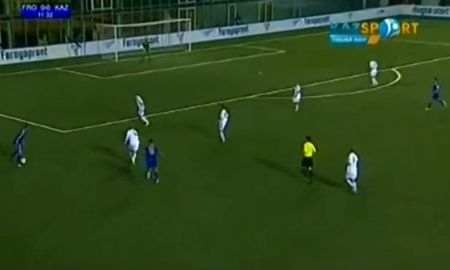 Видеообзор матча отборочного этапа чемпионата Мира — 2014 Фареры — Казахстан 1:1