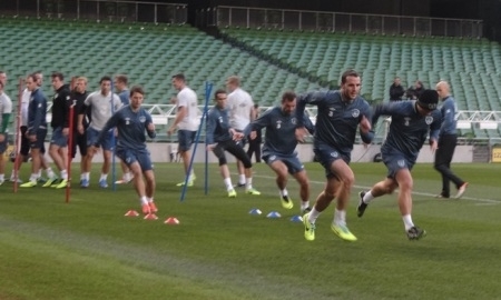 Фоторепортаж с тренировки сборной Ирландии