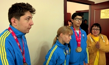 В Шымкенте встретили призеров Азиатских юношеских паралимпийских игр