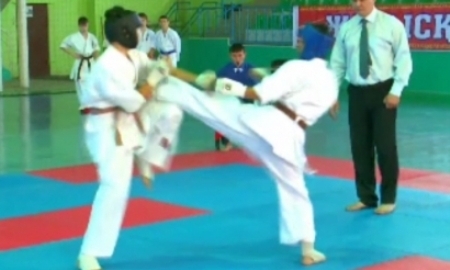 В Кызылорде проходит чемпионат РК по каратэ шинкиокушинкай