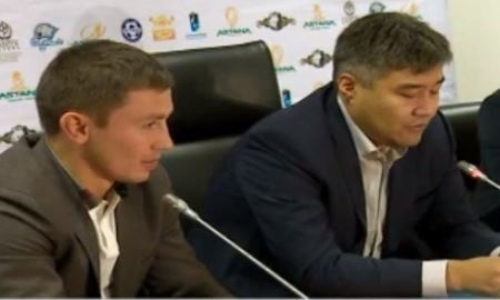 Видеосюжет о вступлении Геннадия Головкина в ППСК «Астана»