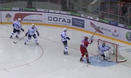 Видео шайб в матче КХЛ ЦСКА — «Барыс» 3:0