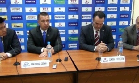 Видео послематчевой пресс-конференции игры КХЛ ЦСКА — «Барыс» 3:0 