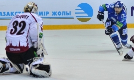 Фоторепортаж с матча КХЛ «Барыс» — «Динамо» Рига 4:5 Б