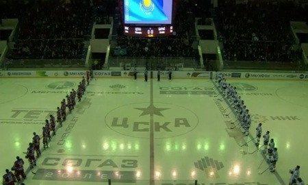 Старый гимн Казахстана — в лучших моментах недели КХЛ