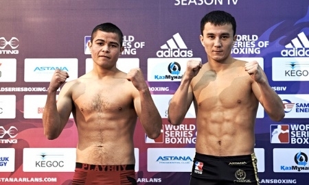 Фоторепортаж с церемонии взвешивания встречи WSB «Astana Arlans» — «Mexico Guerreros»